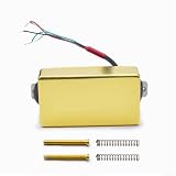 Klassischer Lp Humbucker Tonabnehmer mit Alnico 5 Magneten, Messingabdeckung und Spulenspaltung für warmen Vintage-Ton Gold (C)