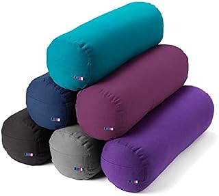 Yogamatters Organic Cotton Bolster | Removable Washable Cover | Yoga Bolster Cushion for Restorative Yoga and Meditation …