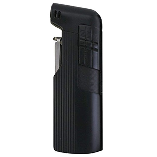 Bulentini Turbo MISISIPI - Accendino a pipa in metallo con posate per pipa (nero)