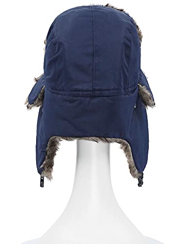 Domary Unissexo masculino feminino russo chapéu trapper bombardeiro quente protetor de ouvido protet