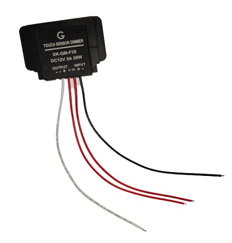 Touch Sensor 1 Way LED Switch For Mirror With ON/OFF Function, 24 Volts, Black