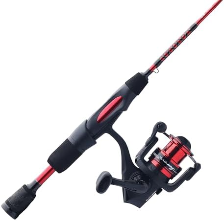 Ugly Stik 36" Carbon Ice Spinning Rod and Reel Combo, 10 Size Reel, 1 Piece Fishing Rod, Medium Heavy Rod Power, 6-10 lb Line Rating