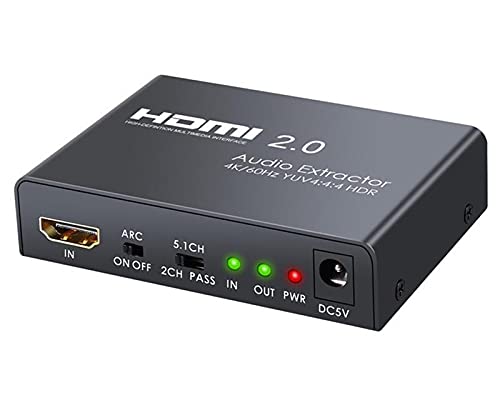 Microware HDMI 2.0 Audio Extractor Support SPDIF + L/R, 4K Ultra HD HDMI Switcher 4K/60Hz YUV 4:4:4 HDR (B07KYH4RRN) Amazon Price History, Amazon Price Tracker