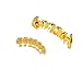 Braces Skull Micro-Set Zircon Braces Dress Up Prom Braces, Gold (Suit)