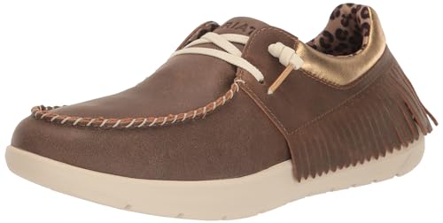 ARIAT Women's Hilo Fringe Leopard Casual