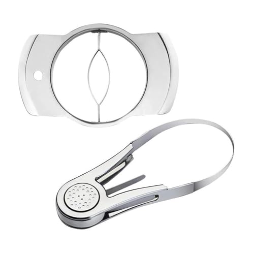 DSDGVDFBV Argento, Affettatrice Mango, Affettatrice Mango in Acciaio Inossidabile Taglierina Portatile Ultra Extra Large Fruit Stone Remover Utilizzata Divisione Vaiolatura Mango Utensile Cucina