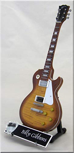 BILLY GIBBONS Guitare Miniature avec médiator ZZ TOP - Les Beatles, Paul McCartney, John Lennon, RIngo Starr, George Harrison BILLY GIBBONS Guitare Miniature avec médiator ZZ TOP – Image 3