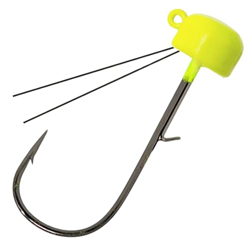 Image of Reaction Tackle Tungsten Mushroom Head Ned Rig Shroom Jig Heads (5-Pack)