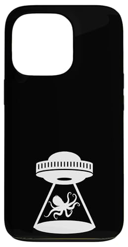 Nave espacial alienígena Octopus Abduction Space - Lindo y divertido océano Carcasa para iPhone 13 Pro