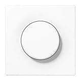 Ausführung=Drehknopf Jung LS1940WW ls1940ww-Dimmer Taste weiß Alpin