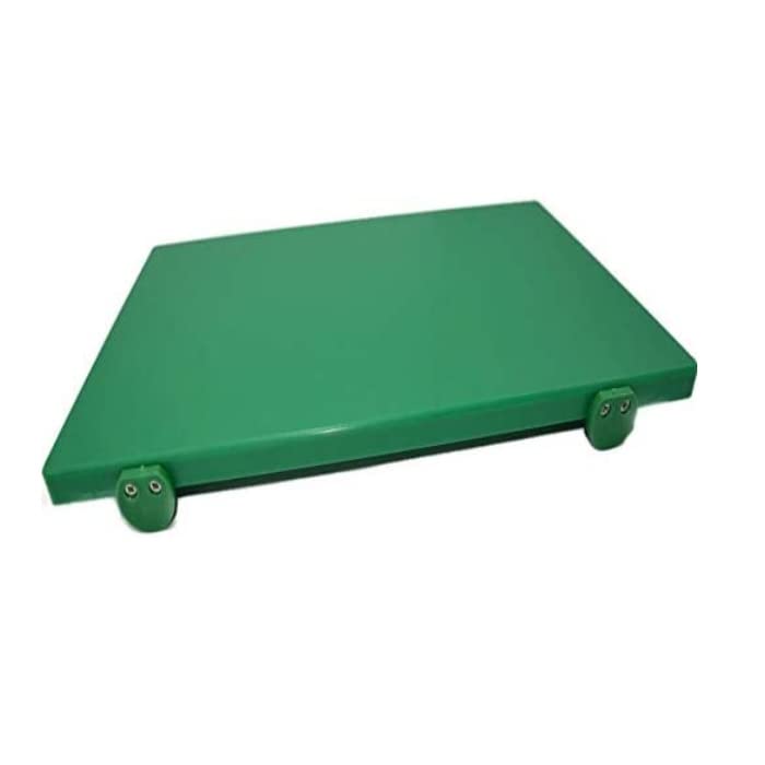 Generico Tagliere Professionale in Polietilene Misura CM. 60x40x2 con Fermi Made in Italy (Verde)
