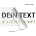myfolie Wunschtext Aufkleber selbst gestalten - Autoaufkleber KFZ-Aufkleber als Schriftzug - Tuning Sticker Klebeschrift konfigurieren mit Vorschau -Buchstaben Text Aufkleber