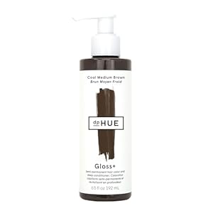 dpHUE Gloss+, Cool Medium Brown – 6.5 oz (8-12 Applications) – Semi-Permanent Hair Color & Conditioner – Lasts Up to Eight Washes – Paraben, SLS & SLES Sulfate Free – Vegan, Leaping Bunny Certified