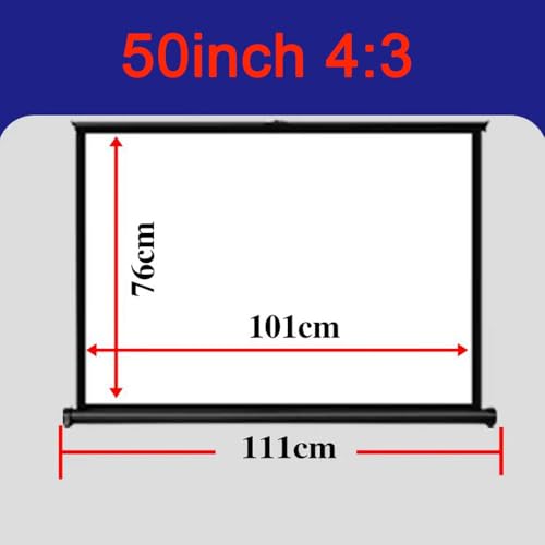 Pantalla de Proyección Manual 50 Pulgadas 4:3 miniatura 7