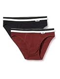 Pack de 2 calzoncillos slip Unno DIM Basic Algodón Elástico Slip, Marrón (Marrón Canela/Negro 87b), XX-Large (Tamaño del Fabricante: 6) (Pack de 2) para Hombre