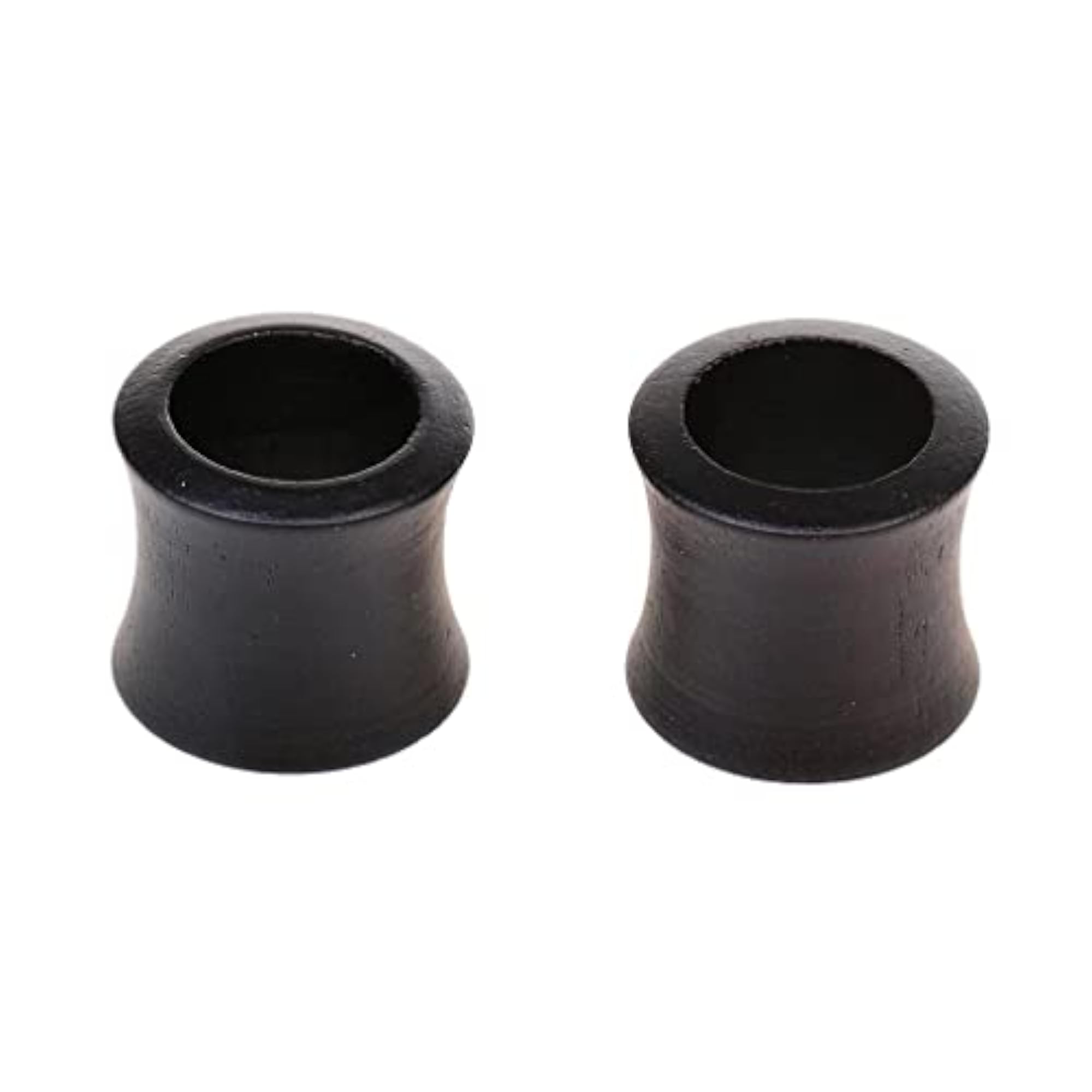 Wooden Hollow Ear Plug Tunnel Expanders, Black 8mm