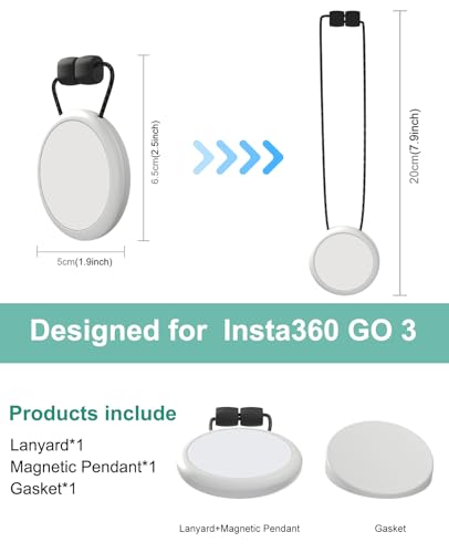 Collier magnétique Insta360 GO 3 PULUZ accessoires de précision - 6