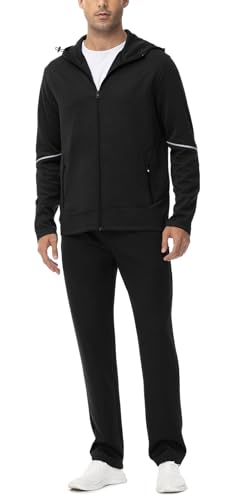 Rdruko Men's Track Suits 2 Piece Set Sweatsuits Tracksuits Jogging Workout Gym Warm Up Sportswear Suits with Hood3