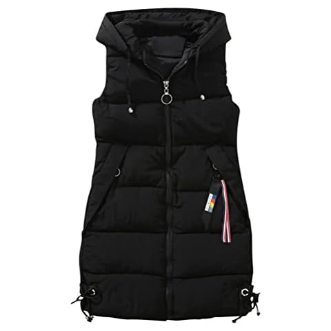 Minetom Daunenweste Damen Lange Steppweste Damen Lange Weste Cover