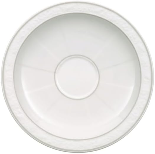 Villeroy & Boch 10-4392-1310, Classic Porcelain Tableware, Gray Pearl Saucer Coffee/Tea Cup, Pack of 1, 16 cm