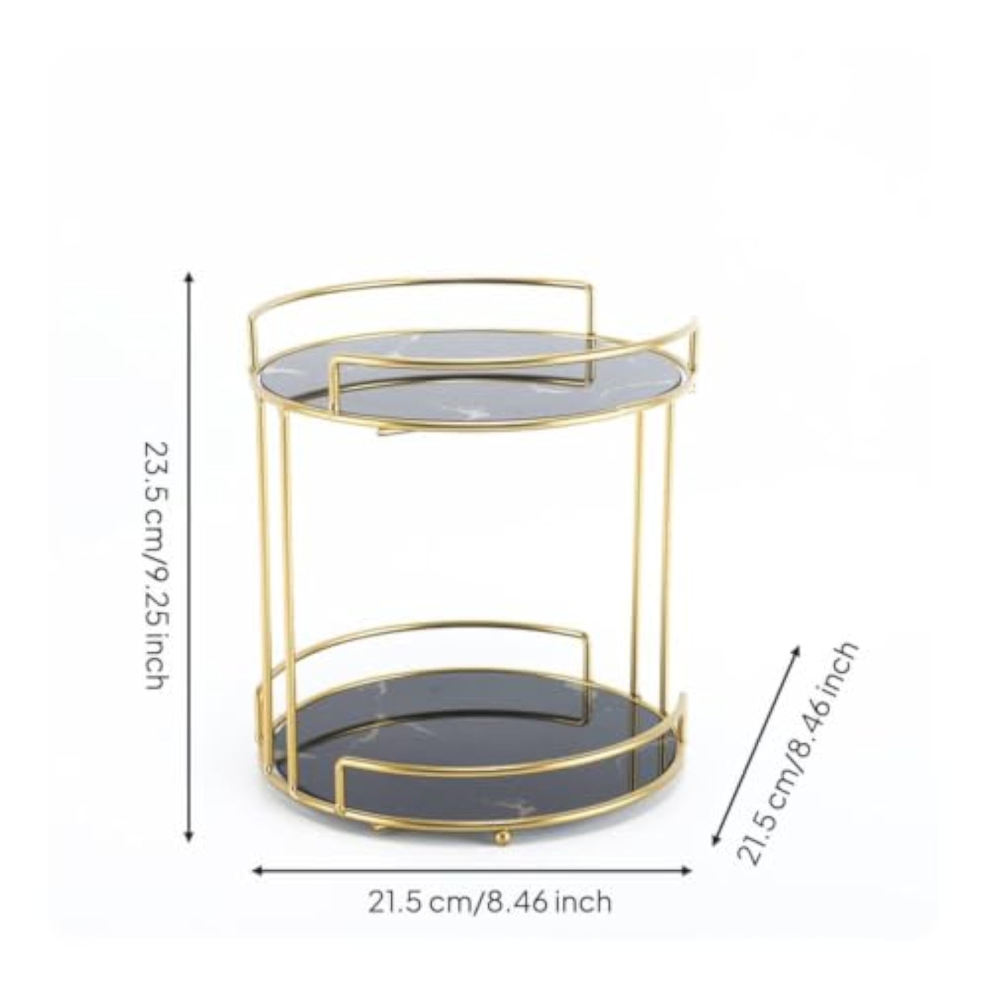 Space-Saving 2-Tier Makeup Organizer Multi-Functional