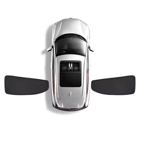 Spulhc Maßgeschneiderter Sonnenschutz für Autofenster mit voller Abdeckung für Peugeot 301, isolierender Sichtschutz, Fenstervorhang, Schwarz,Black-Black-2*Rear Side