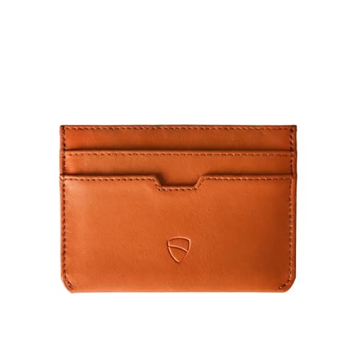 Image of Vaultskin MOORGATE Slim Card Holder - Minimalist Leather Wallet with RFID Blocking, Front Pocket Credit Card Case for Men & Women