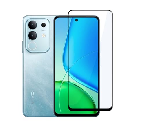 Image of CEDO Tempered Glass for Vivo T4x (5G) / Vivo Y31 Pro /iQOO Z10x (5G) | Screen Protector Full HD Quality Tempered Glass Anti-Scratch Edge to Edge Coverage with Easy Installation Kit (Black)