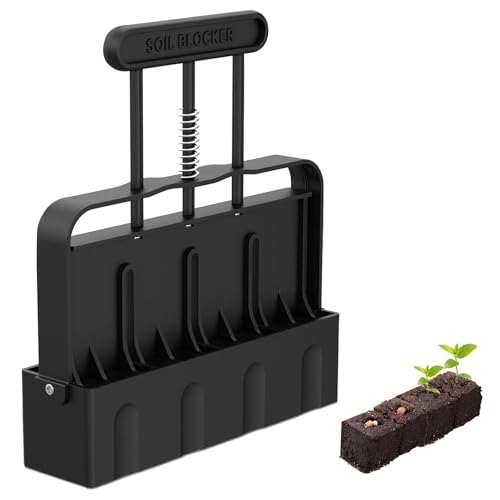 Handgehaltener Bodenblock-Former 5 * 5CM, Saatgut-Block-Ersteller für Gartenbau, Bodenblock-Macher für Saatgut-Anzucht, Pflanzenerde für Outdoor-Gartenpflanzen