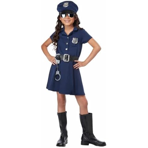 Forever Young Girls Policewoman Costume Kids Police Officer Cop Uniform Fancy Dress Outfit (11-12 Years) Cover