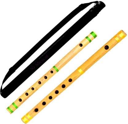 SG Musical G & D Medium Professional Bansuri/Flute With Carry Case Bamboo Bansuri/Flute (43 cm) - TD