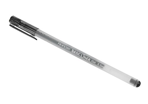 Bolígrafo de gel básico, punta extra fina 0.5 mm, paquete x10 miniatura 5