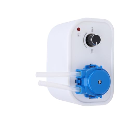 Aquarium Peristaltic Pump, Small Portable 12V Liquid Dosing Pump with Adjustable flows Rate for Lab Scientific Research