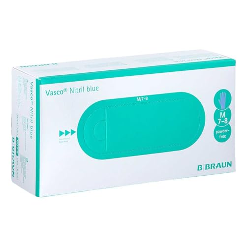B. Braun Vasco Nitril blue Untersuchungshandschuhe Gr.M, 150 St. Handschuhe Gewerbe, Industrie & Wissenschaft