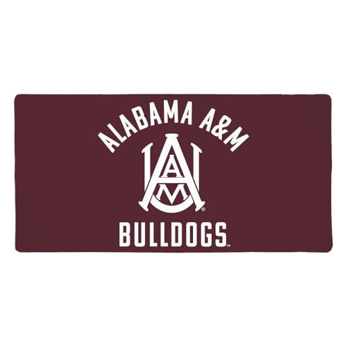Alabama A&M University Bulldogs Logo Large Gaming Mouse Pad Desk Mat with Stitched Edges, Non-Slip Base for Gamer, Home and Office, 31.5 x 15.7