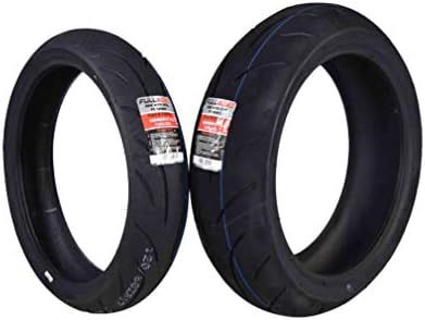 Full Bore F2 Series 120/60ZR17 Front & 180/55ZR17 Rear Radial Motorcycle Sport Bike Tire Combo Set 120/60-17 180/55-17 (120/60ZR17 Front & 180/55ZR17 Rear)