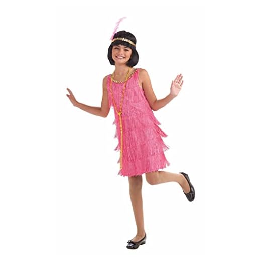 Forum Novelties Little Miss Flapper Child's Costume, Pink, Medium
