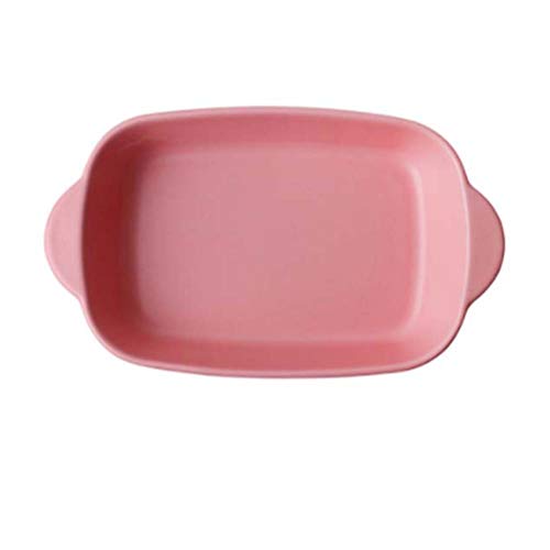 Plaque de cuisson céramique rose OUNONA plat à gratin multifonction