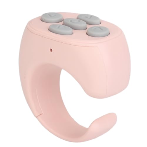 Auto-Clicker für Telefonkamera, TikTok-Scrolling-Ring-Fernbedienung, Kindle-App-Seitenwender, Bluetooth-Media-Button-Fernbedienung, Selfie-Tik-Tok-Scrolling-Ring für IOS und ()