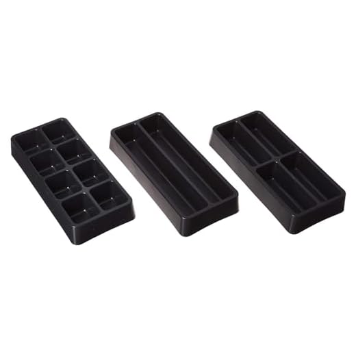 US General 3 Pc 14 Compartment Drawer Organizer Set