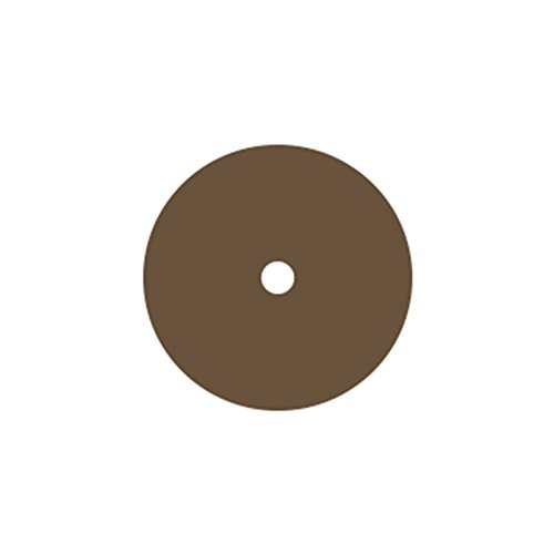 Dedeco 0151 Rubberized Abrasive Wheel, Aluminum Oxide, Extra Coarse, 4 x 1/2 x 1/2, Brown