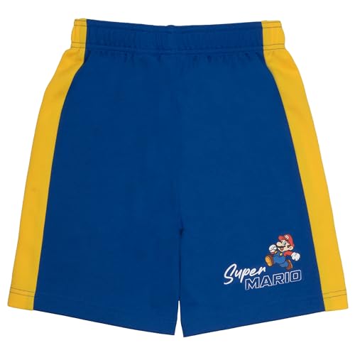 Image of Nintendo Super Mario Bros Boys 3-Piece Pants Set - Short Sleeve T-Shirt, Shorts, and Jogger Pants 3-Pack Bundle Set