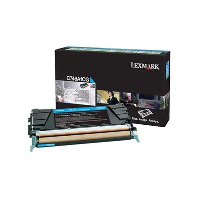 Lexmark C746 A4 cyan return program toner 7k pour imprimante laser