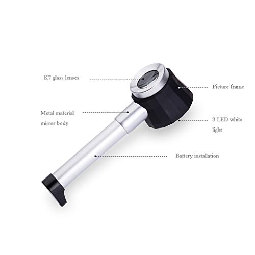 45 Times Magnifying Glass With Light High Magnification Hd Identification Stamp, Tobacco, Jewellery Handheld Magnifying Glass Magnifier #TOP1