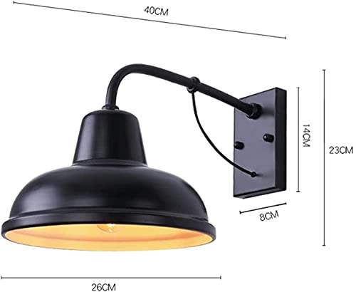 Aplique de pared exterior E27 vintage en hierro forjado resistente al agua Dolphin Waves 6