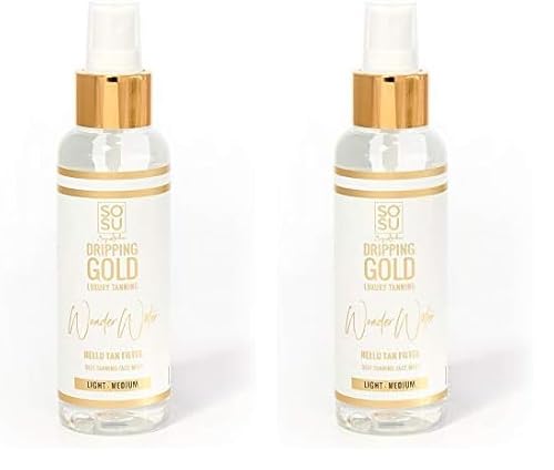 SoSu By SJ Dripping Gold Water Light/Medium Self Tanning Mist 100ml (Pack of 2)