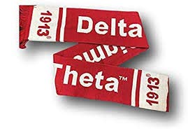 Delta Sigma Theta Winter Knit Scarf, Red, Medium