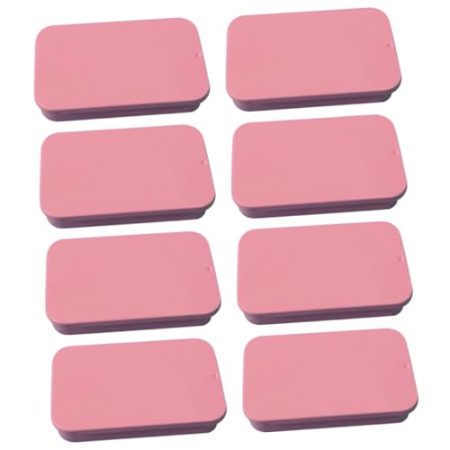 Cabilock 8Pcs Small Metal Sliding Lid Boxes Compact Candy Organizer Lightweight Storage Containers for Home Supply Herb Holders Portable Push Pull Design for Gadgets and Sweets