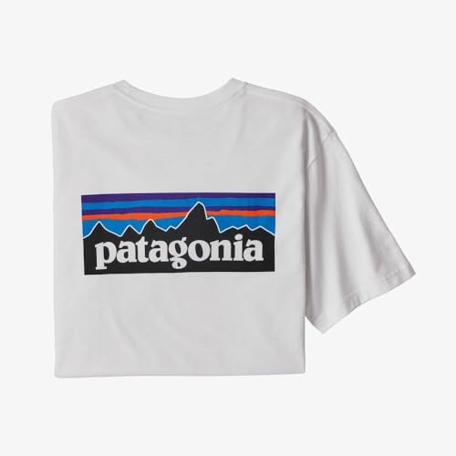 Patagonia 38504-WHI M's P-6 Logo Responsibili-Tee T-shirt Men's classic navy L