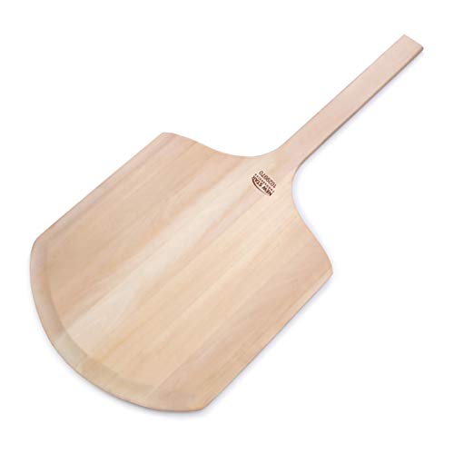 New Star Foodservice 1029970 Restaurant-Grade Wooden Pizza Peel, 16" L X 14" W Plate, With 12" L Wooden Handle, 30" Overall Length #TOP2